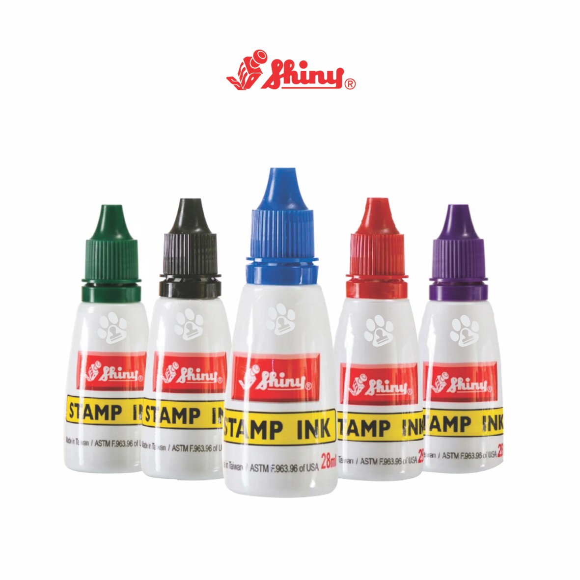 Tinta Para Sellos De Goma, Marca Shiny Original.